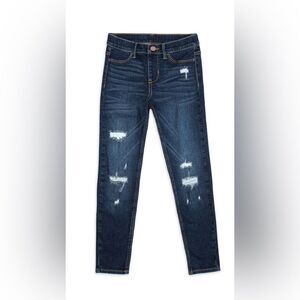 Wonder Nation Girls Distressed Blue Jeggings, size medium (7/8)